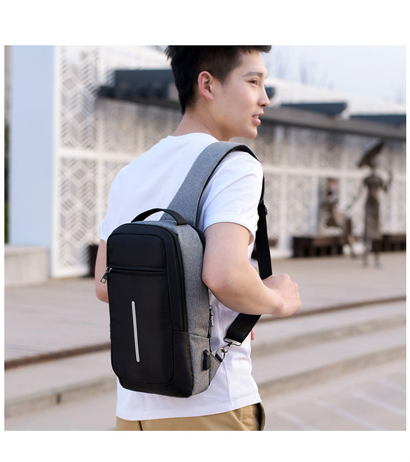 Anti-theft charging chest bag with you