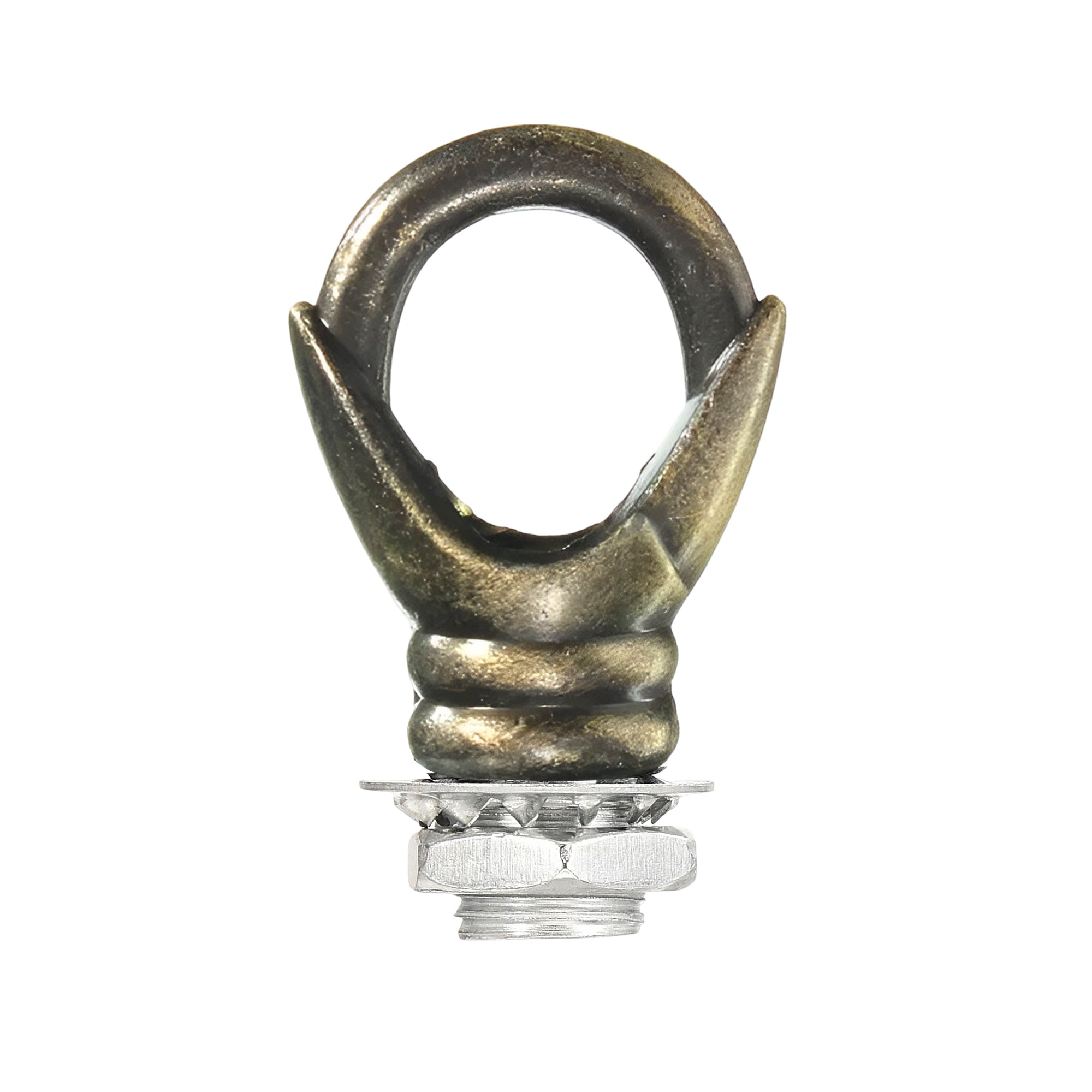 Green Brass Hook Ring Vintage Iron Ceiling Hook For Pendants Fixtures ~ 4486