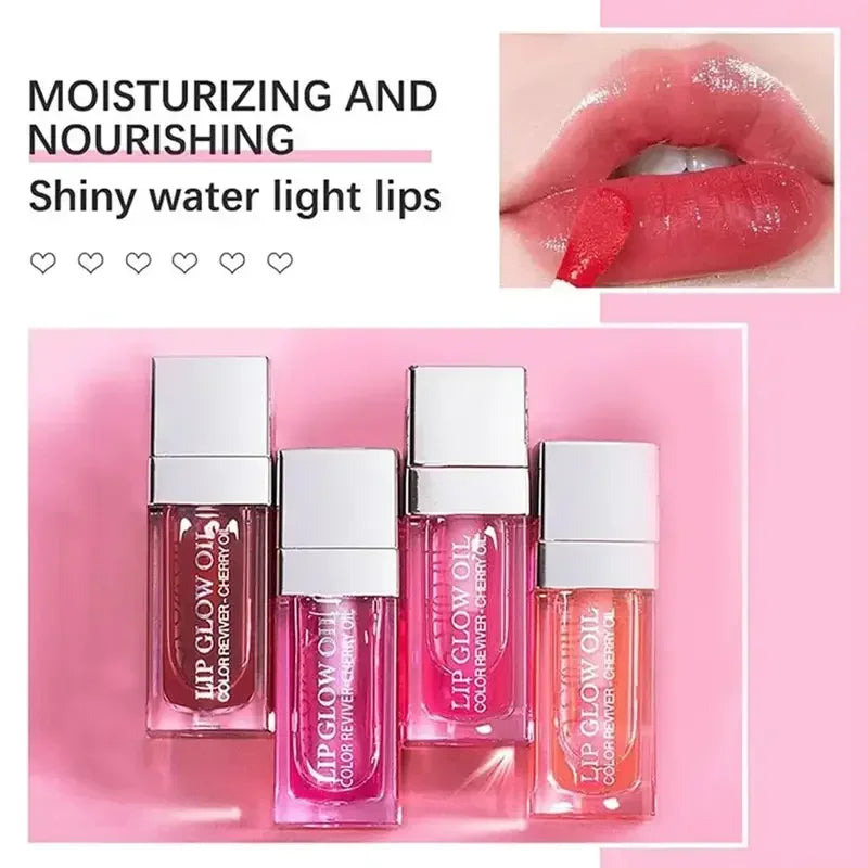 Crystal Jelly Moisturizing Lip Oil Sheglam Lip Tint Lip Gloss Makeup Sexy Lip Stain Serum Treatment Lip Coat Lipstick Cosmetics