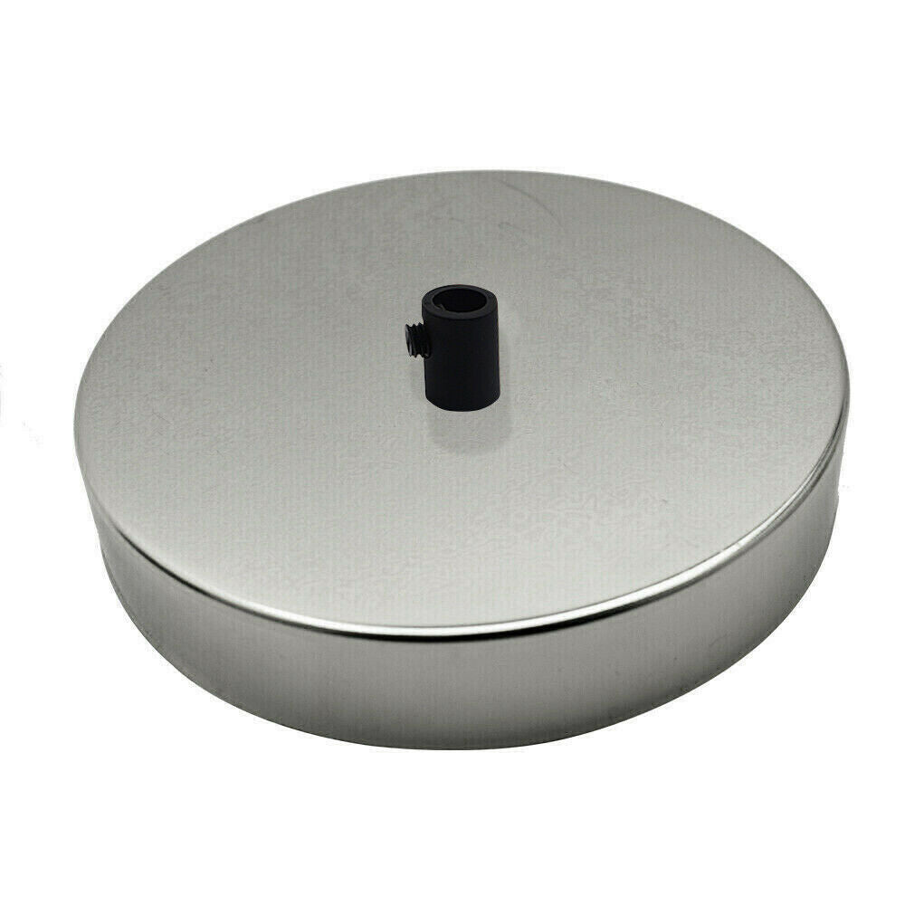 LEDSone industrial Vintage 1 Outlet Chrome Metal Ceiling Rose 120x25mm~2792