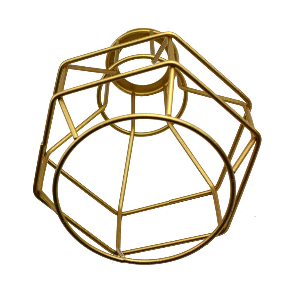 Nest Wire Cage Lampshade Gold Lighting Shade~2842