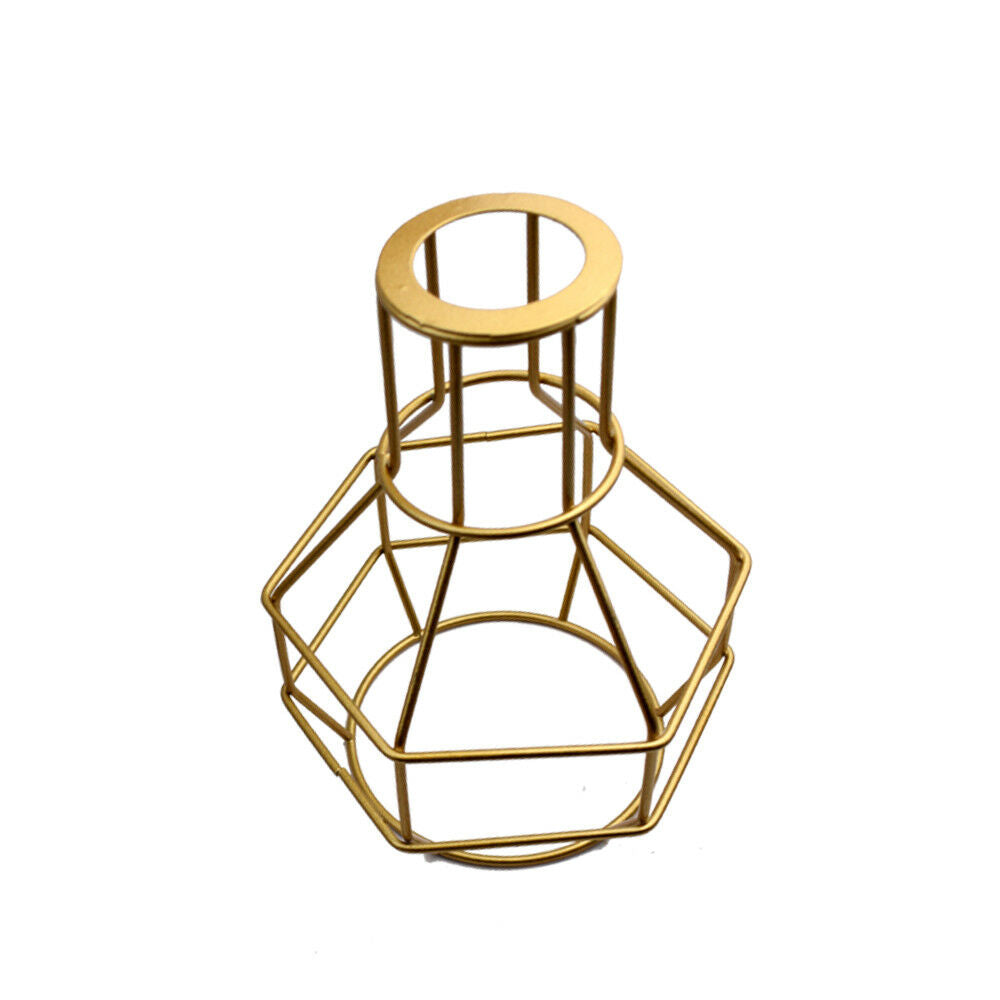 Nest Wire Cage Lampshade Gold Lighting Shade~2842