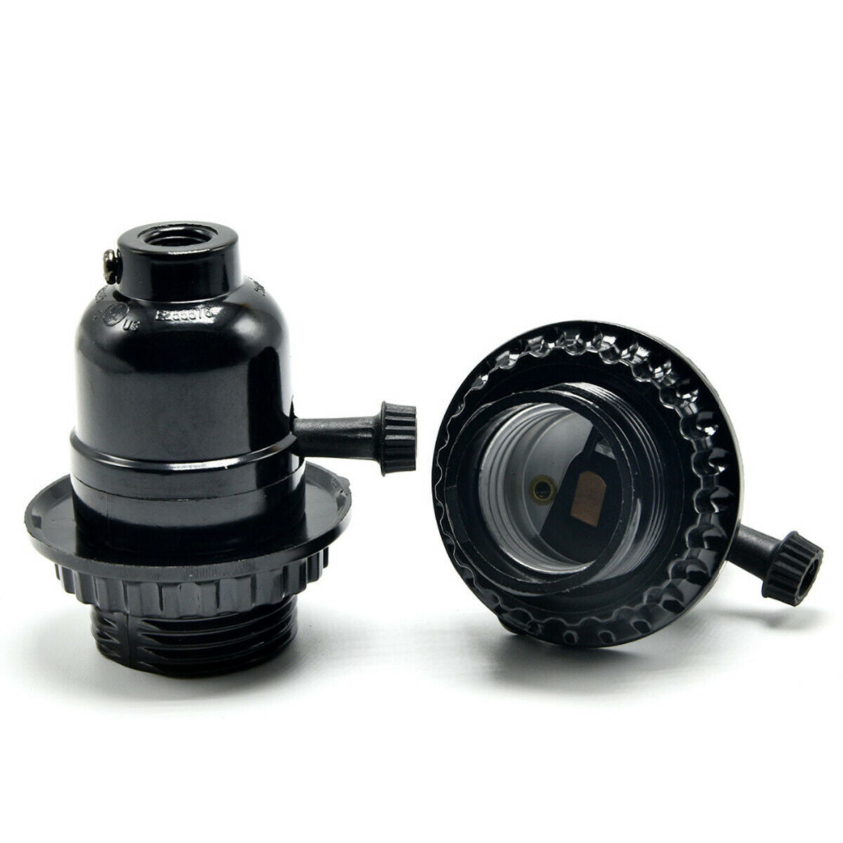 Shade Metal Wall Light White Colour with Switch Holder Brushed Effect~2525