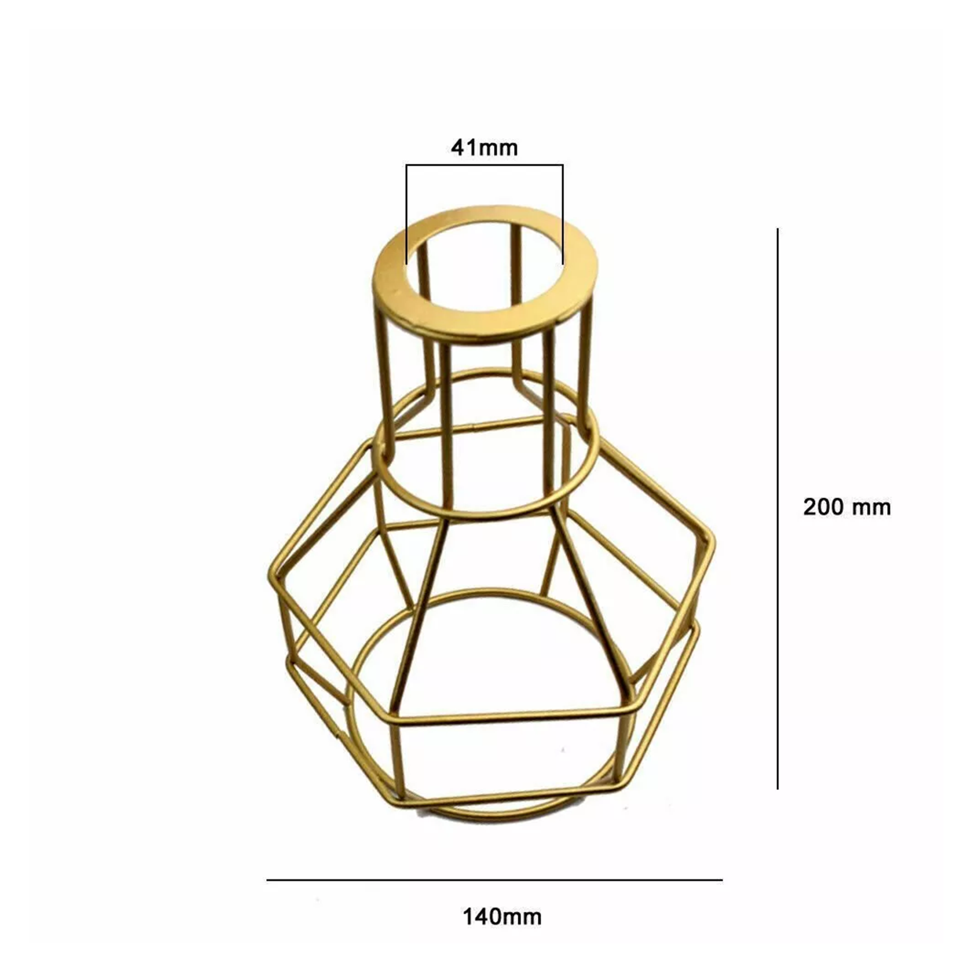 Nest Wire Cage Lampshade Gold Lighting Shade~2842