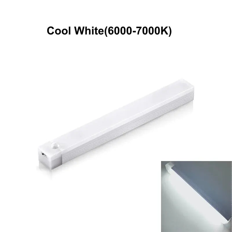 Motion Sensor LED Cabinet Light Type C Rechargeable Induction Night Light Wireless Portable Detector Lamp for Wardrobe Hallway