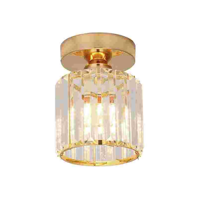 Crystal Semi Flush E27 Ceiling Light Fixture Round Fitting Chandelier Lamp~4505
